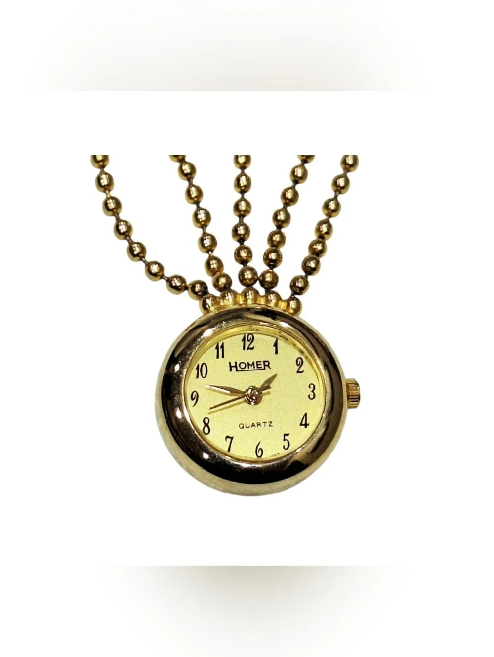 Women's Vintage Gold Toned Pin Timepiece Hot Air Balloon Watch
